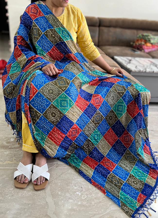 Chinnon Multi Colour Traditional Wear Printed Dupatta